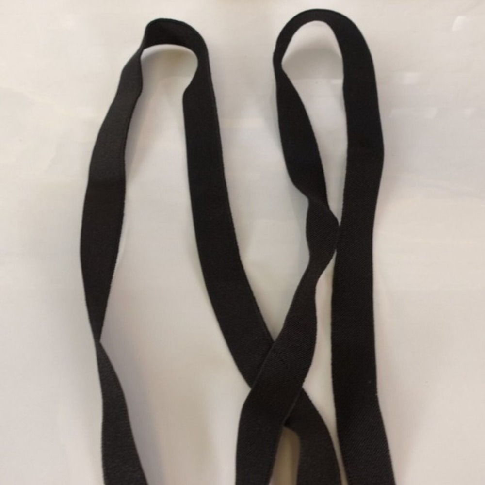 Suspender Boy Black Adjustable Stretch X Back Halloween Silver Skull Clip - Picture 3 of 5